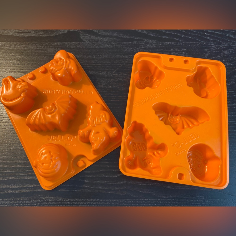 Large Jello Jigglers Halloween Happy Jelloween Molds Orange